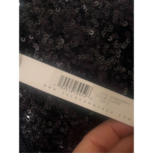 Susana Monaco Sequin Hoodie NEW NWT - Picture 4 of 9